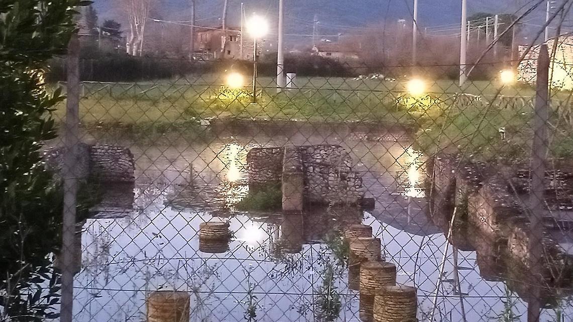 Area archeologica ancora sott'acqua