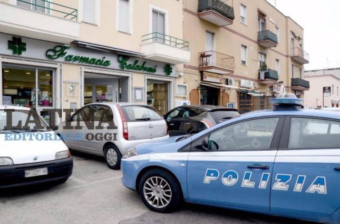 rapina farmacia latina arresto