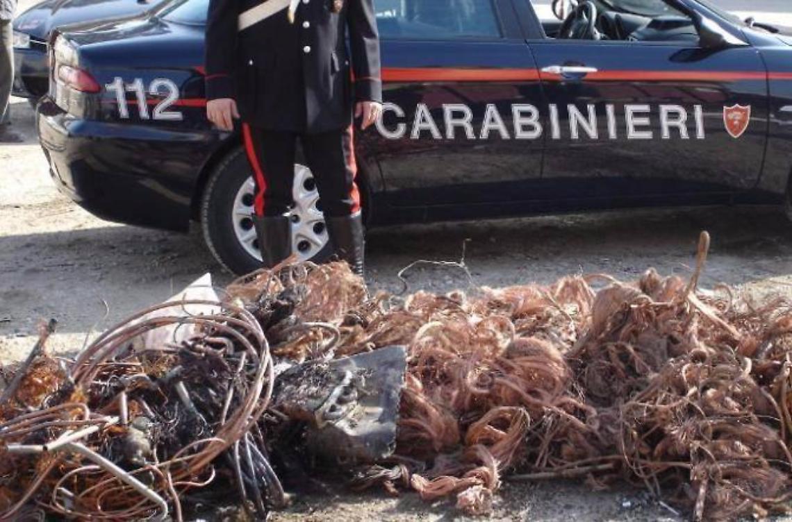 Ladri di oro rosso scatenati: in un colpo rubano 4 quintali di rame