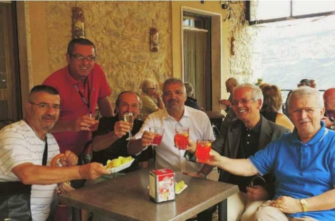 Una delle tante rimpatriate di Alessandro Altobelli a Sonnino