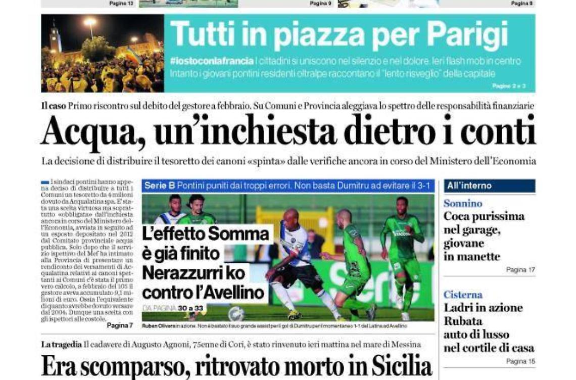 Chiedi al tuo edicolante Latina Oggi in abbinamento con il Giornale