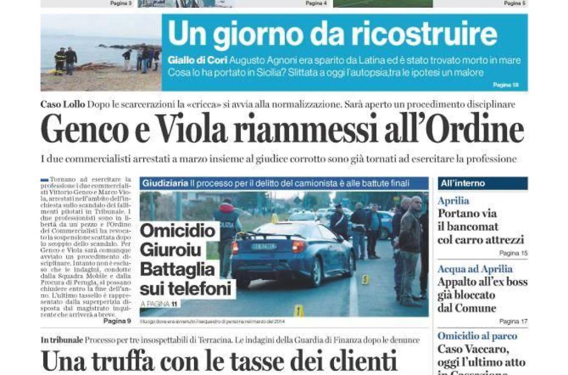 Chiedi al tuo edicolante Latina Oggi in abbinamento con il Giornale