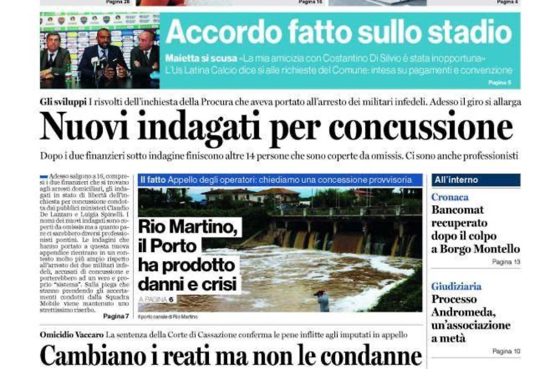 CHIEDI AL TUO EDICOLANTE LATINA OGGI IN ABBINAMENTO CON IL GIORNALE