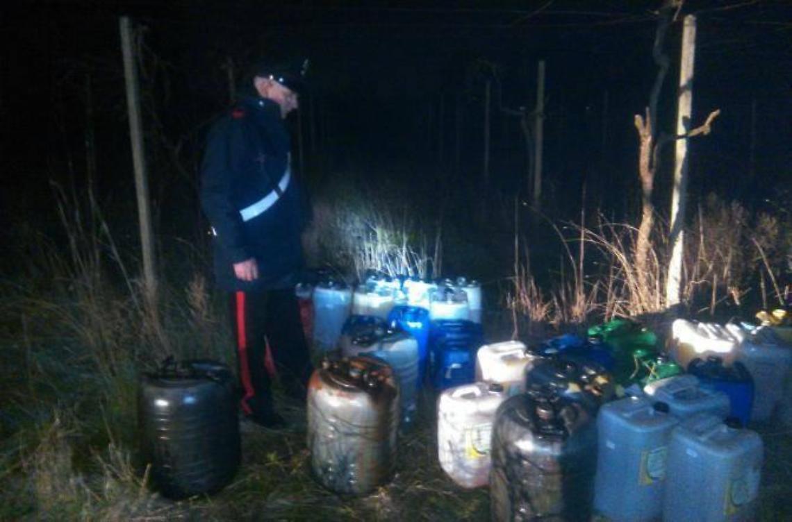 Ancora gasolio nel mirino: stavolta il furto viene sventato dai carabinieri