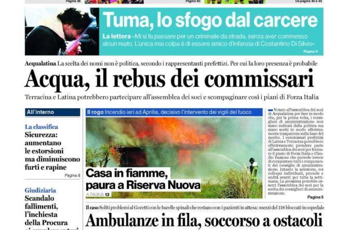 CHIEDI AL TUO EDICOLANTE LATINA OGGI IN ABBINAMENTO CON IL GIORNALE