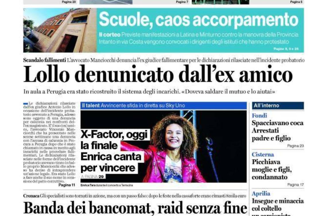 Chiedi al tuo edicolanteLatina Oggi e Il Giornale