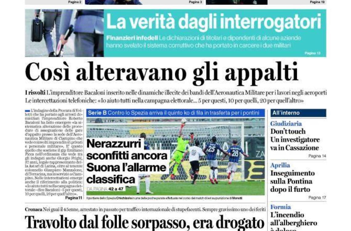 CHIEDI AL TUO EDICOLANTE LATINA OGGI IN ABBINAMENTO CON IL GIORNALE