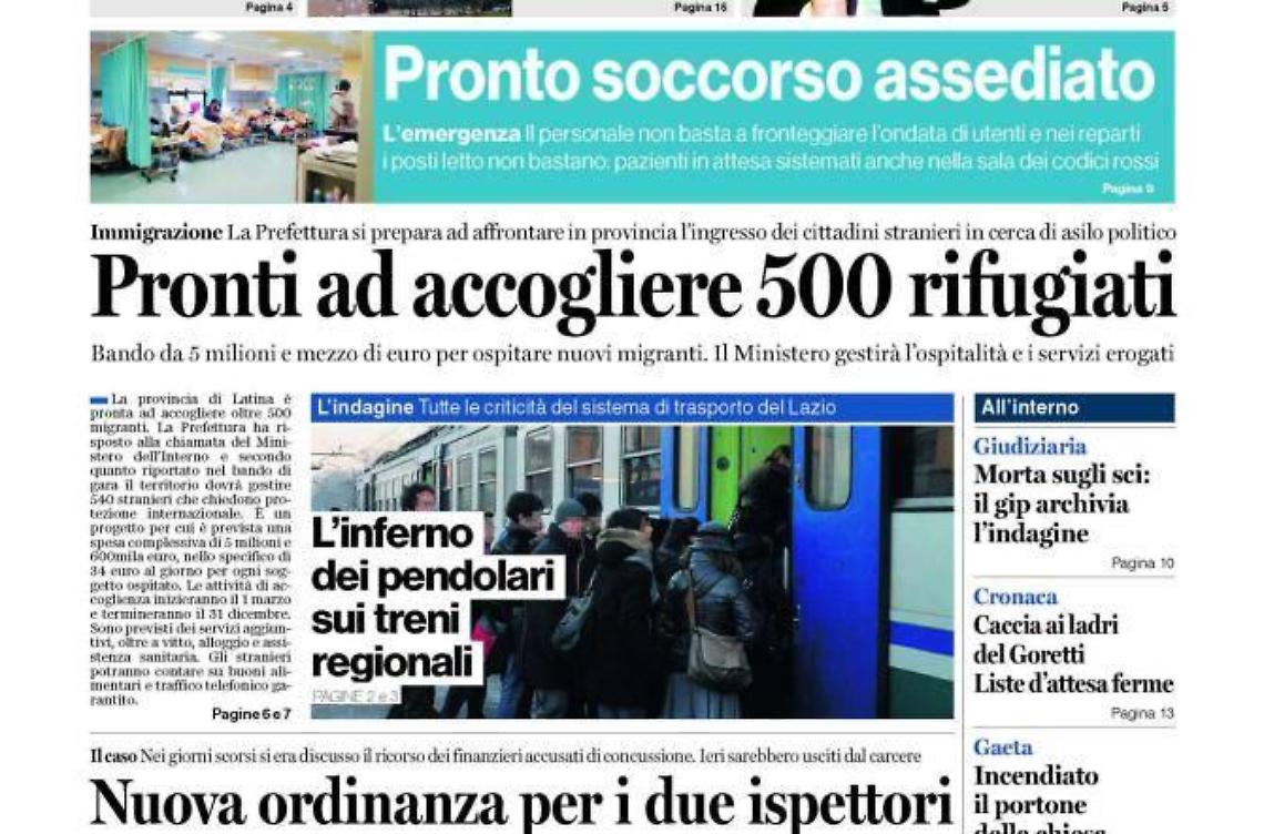 Chiedi al tuo edicolante Latina Oggi e Il Giornale