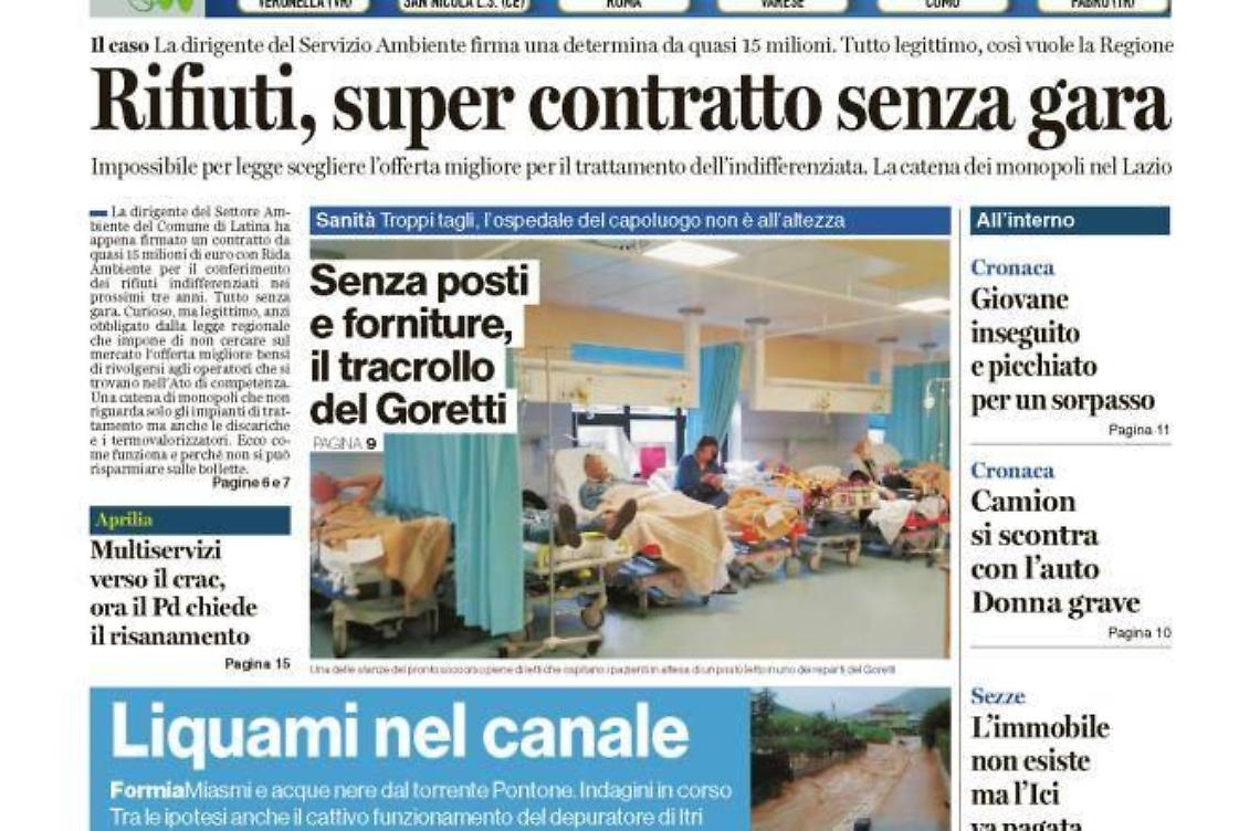 Chiedi al tuo edicolante Latina Oggi e Il Giornale