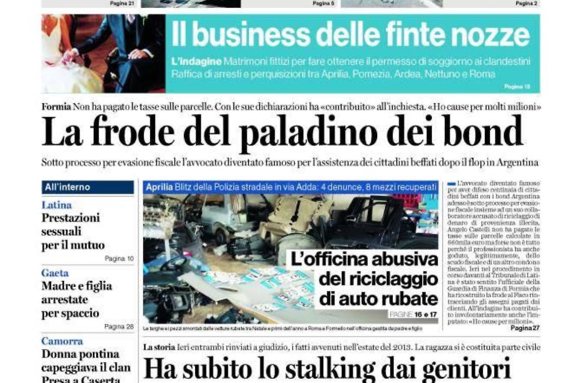 Chiedi al tuo edicolante Latina Oggi e Il Giornale