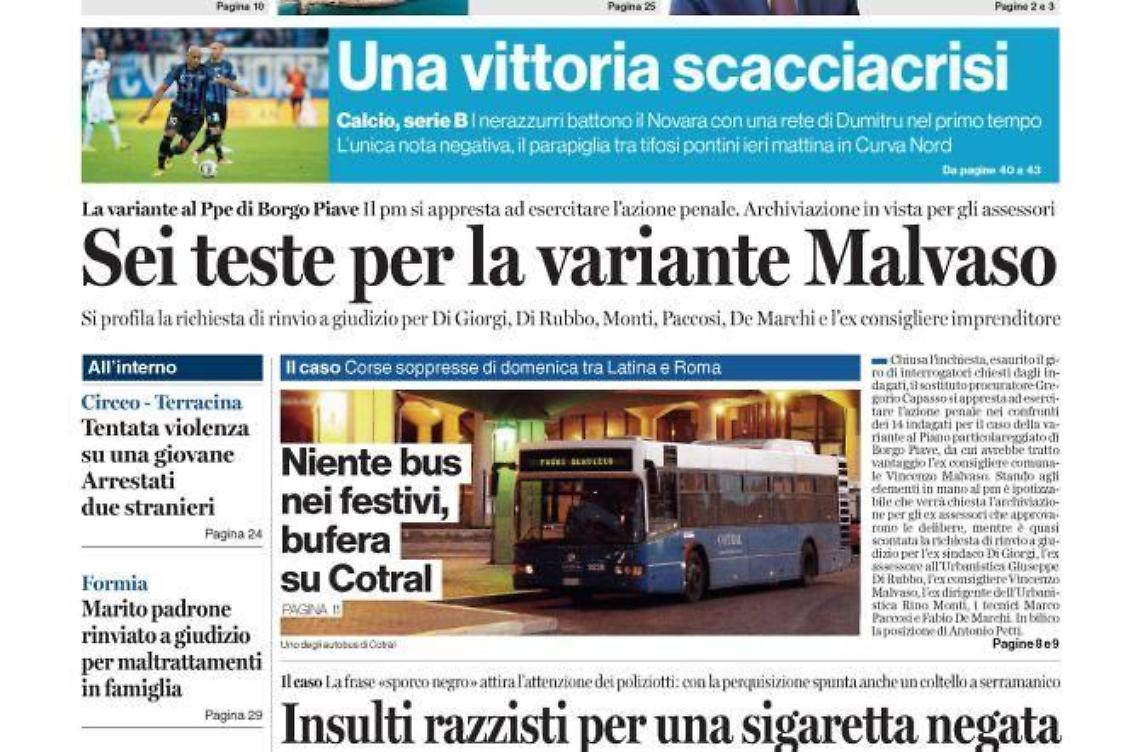 Chiedi al tuo edicolante Latina Oggi e Il Giornale