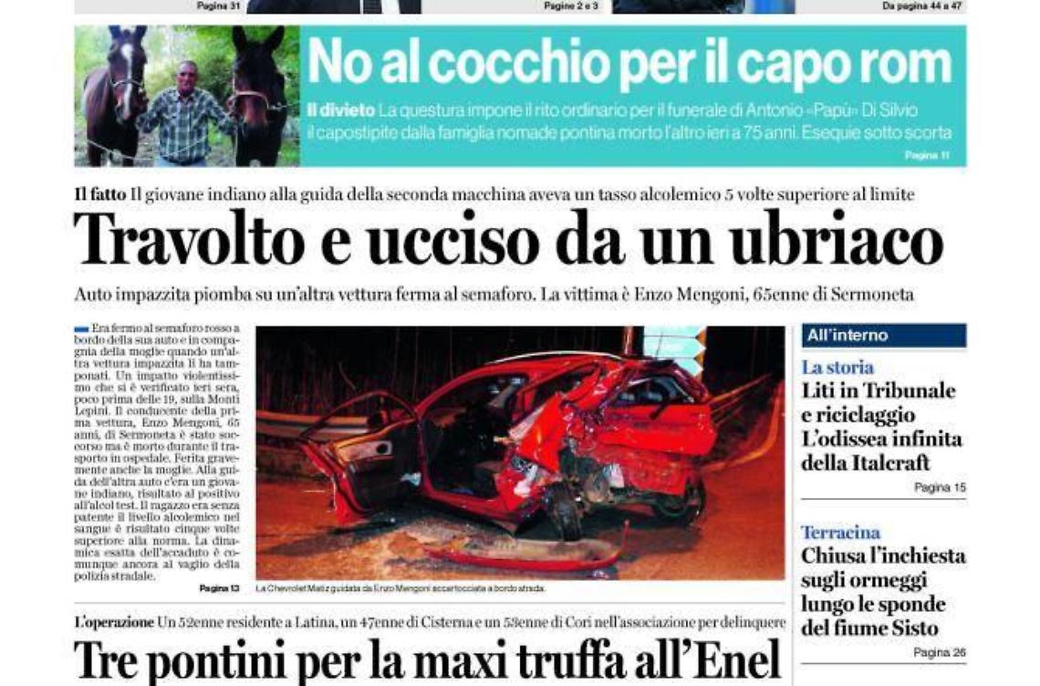 Chiedi al tuo edicolante Latina Oggi e Il Giornale