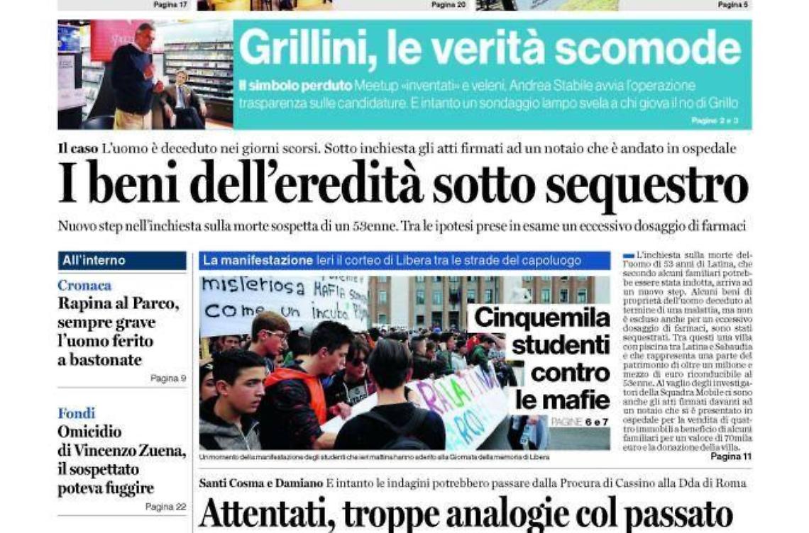 Chiedi al tuo edicolanteLatina Oggi e Il Giornale