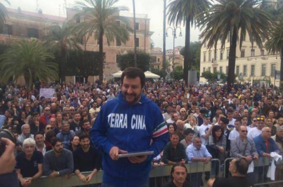 Salvini: "Splendida piazza Terracina"