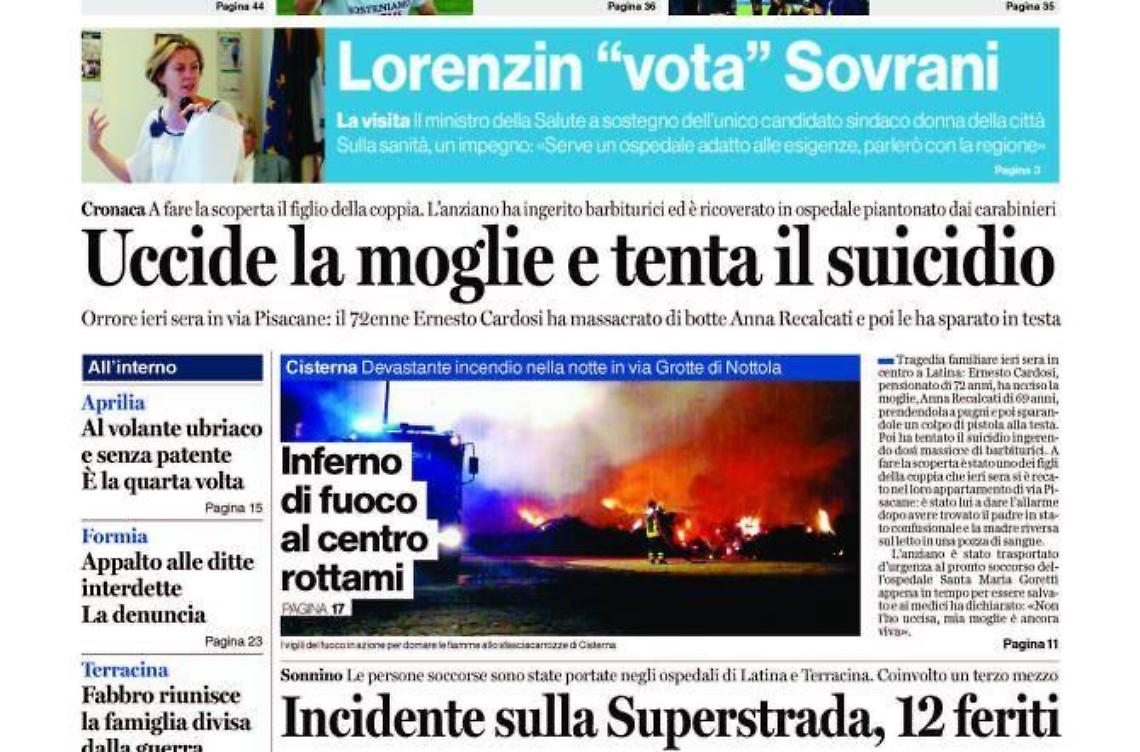 Chiedi al tuo edicolanteLatina Oggi e Il Giornale