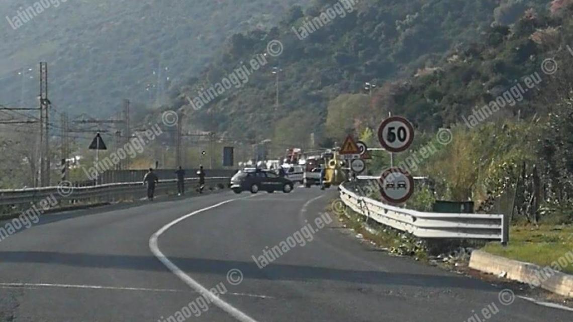 Incidente stradale sulla Monti Lepini, un ferito soccorso dall'eliambulanza