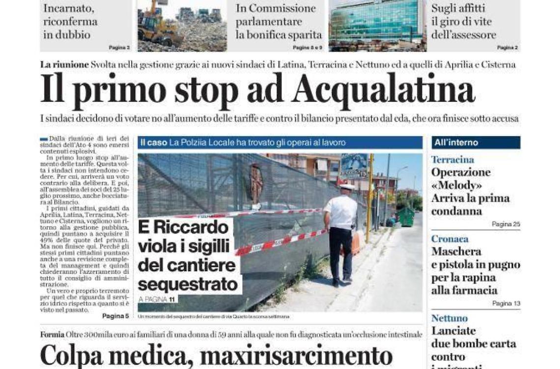 Chiedi al tuo edicolanteLatina Oggi e Il Giornale