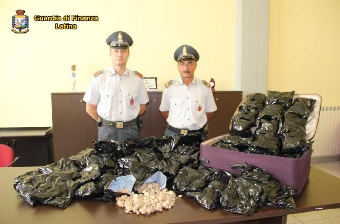 Otto chili di bulbi da oppio nella valigia, arrestato un 38enne