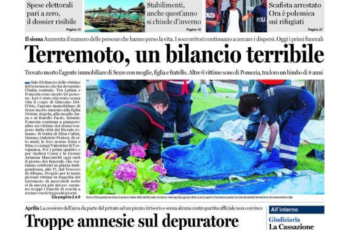 CHIEDI AL TUO EDICOLANTE LATINA OGGI IN ABBINAMENTO CON IL GIORNALE