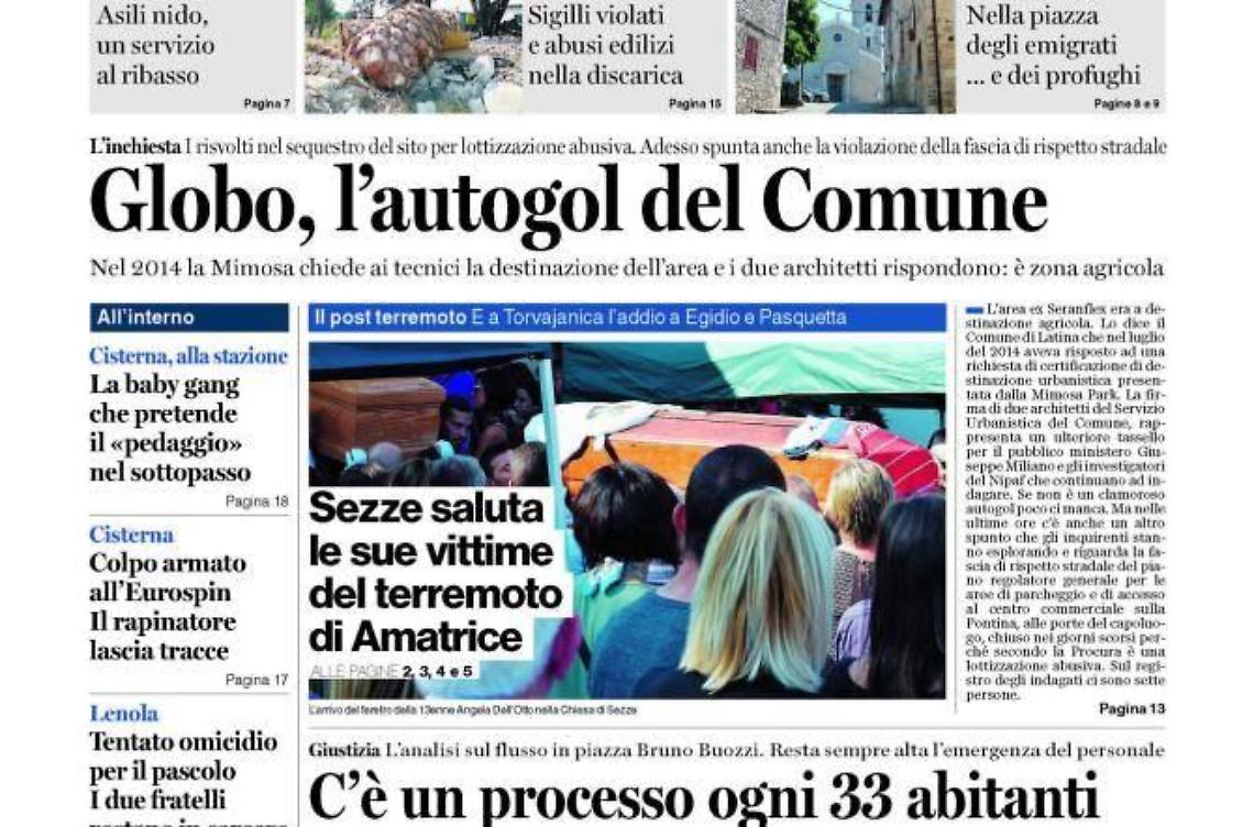 CHIEDI AL TUO EDICOLANTE LATINA OGGI IN ABBINAMENTO CON IL GIORNALE