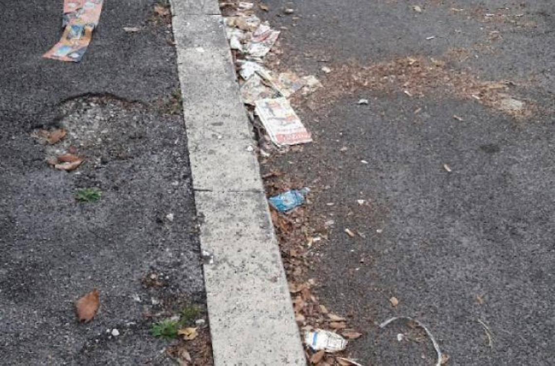 Q5, sporcizia in via Stradella