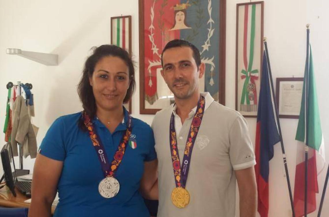 L'omaggio della città all'Oro olimpico Diana Bacosi
