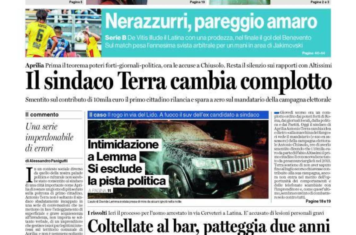 Chiedi al tuo edicolanteLatina Oggi e Il Giornale