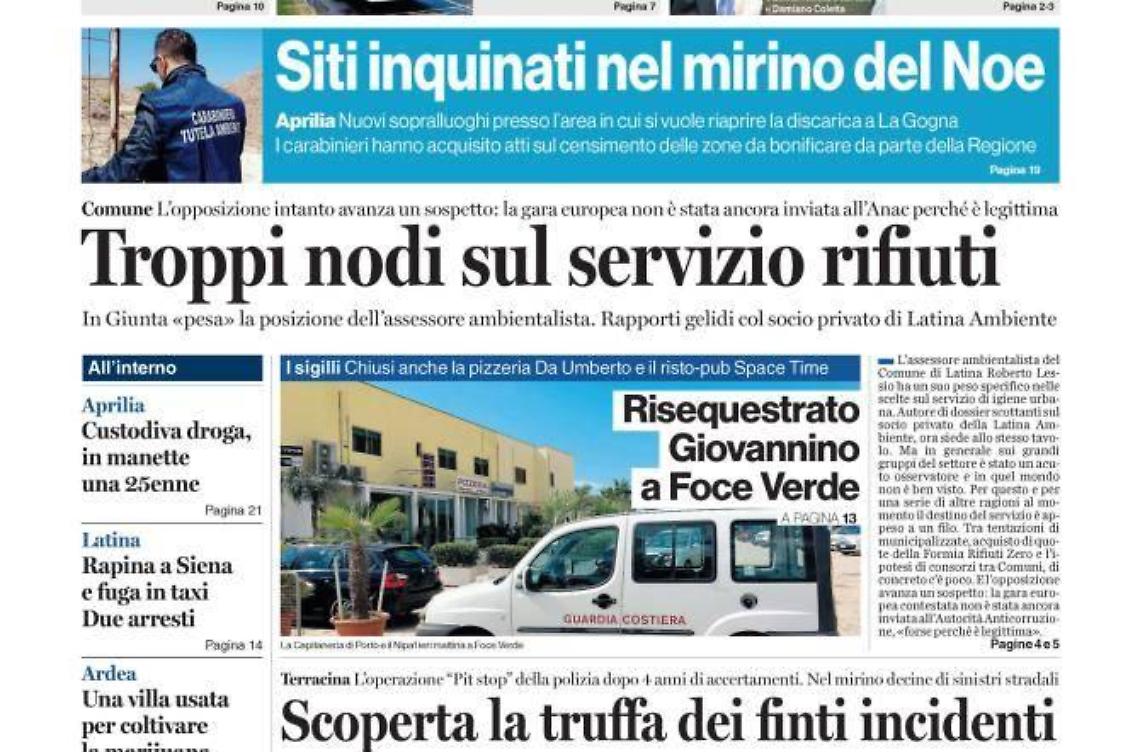 CHIEDI AL TUO EDICOLANTE LATINA OGGI IN ABBINAMENTO CON IL GIORNALE