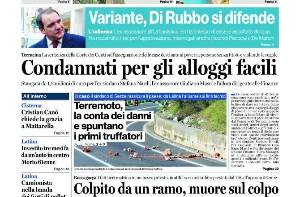 Chiedi al tuo edicolanteLatina Oggi e Il Tempo