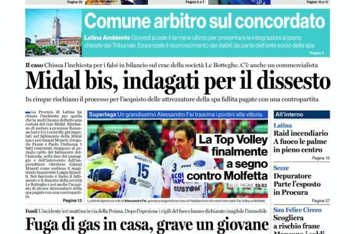 CHIEDI AL TUO EDICOLANTE LATINA OGGI IN ABBINAMENTO CON IL TEMPO