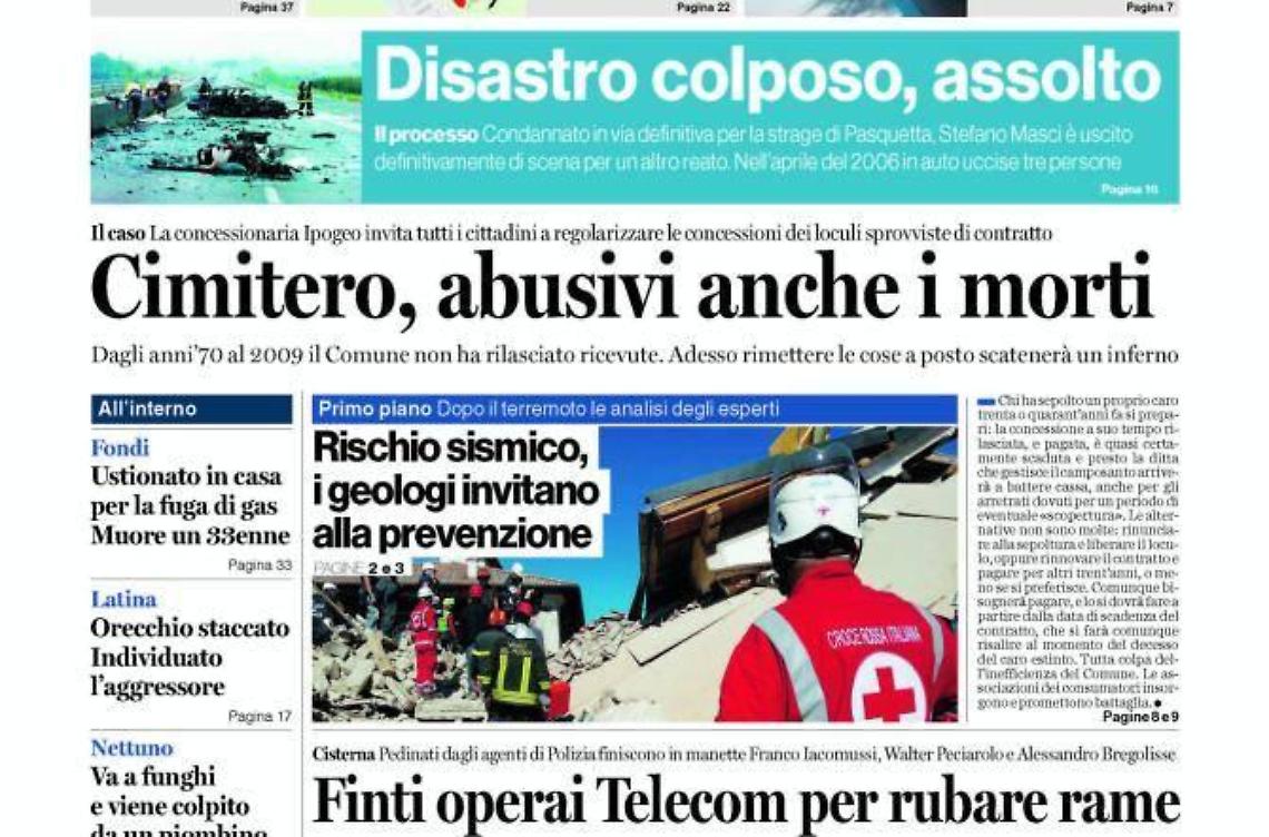 Chiedi al tuo edicolanteLatina Oggi e Il Tempo