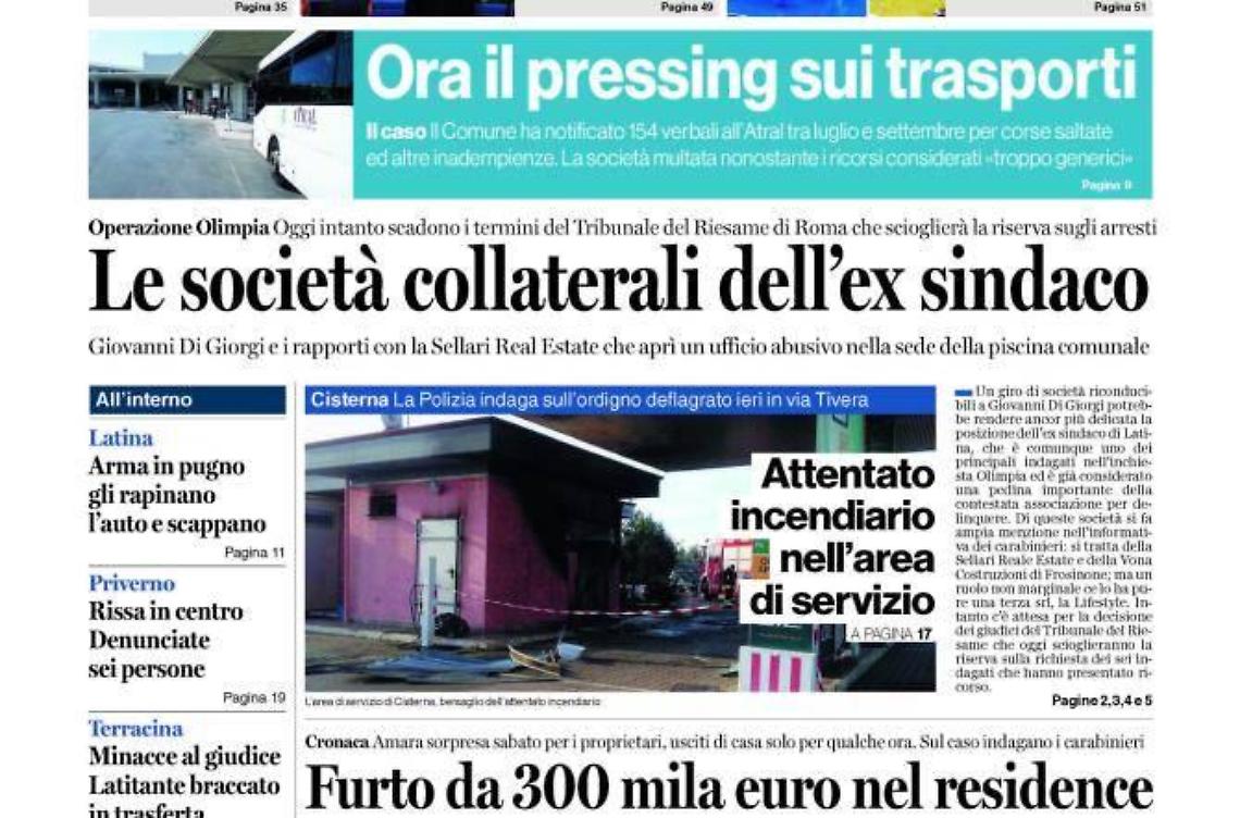 Chiedi al tuo edicolanteLatina Oggi e Il Tempo