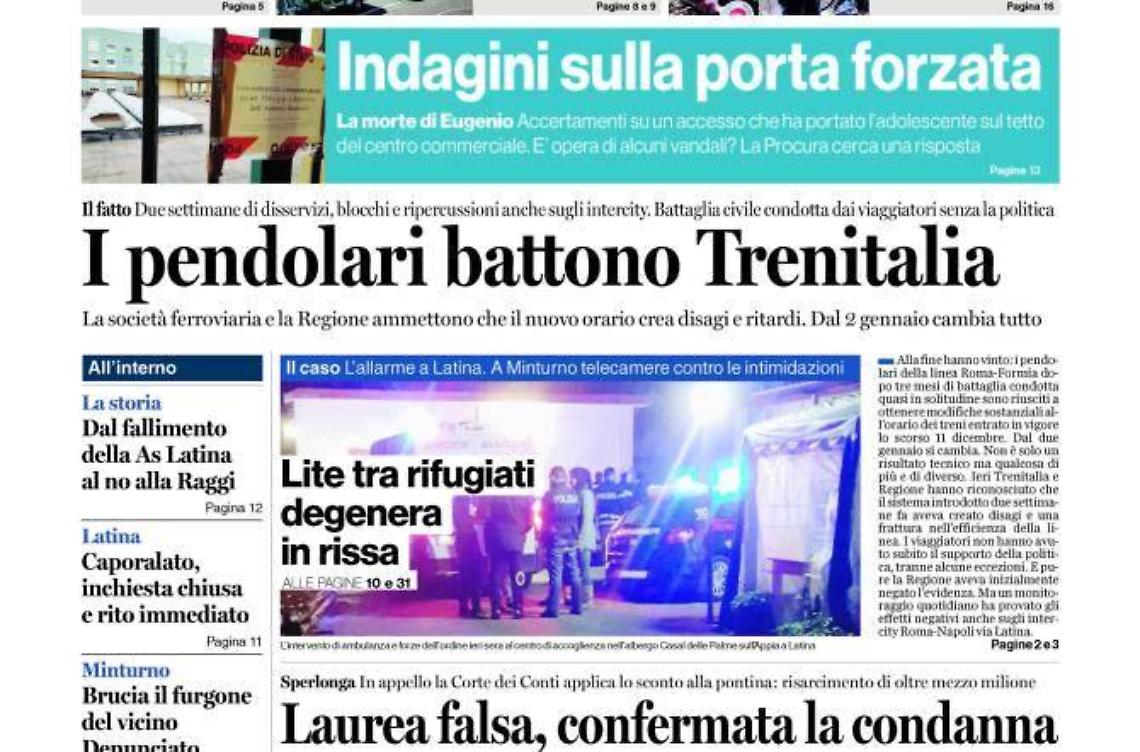 Chiedi al tuo edicolanteLatina Oggi e Il Tempo