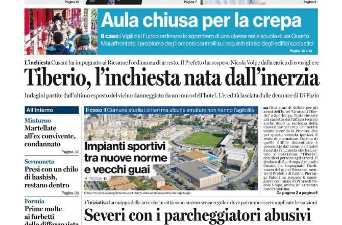 CHIEDI AL TUO EDICOLANTE LATINA OGGI IN ABBINAMENTO CON IL TEMPO