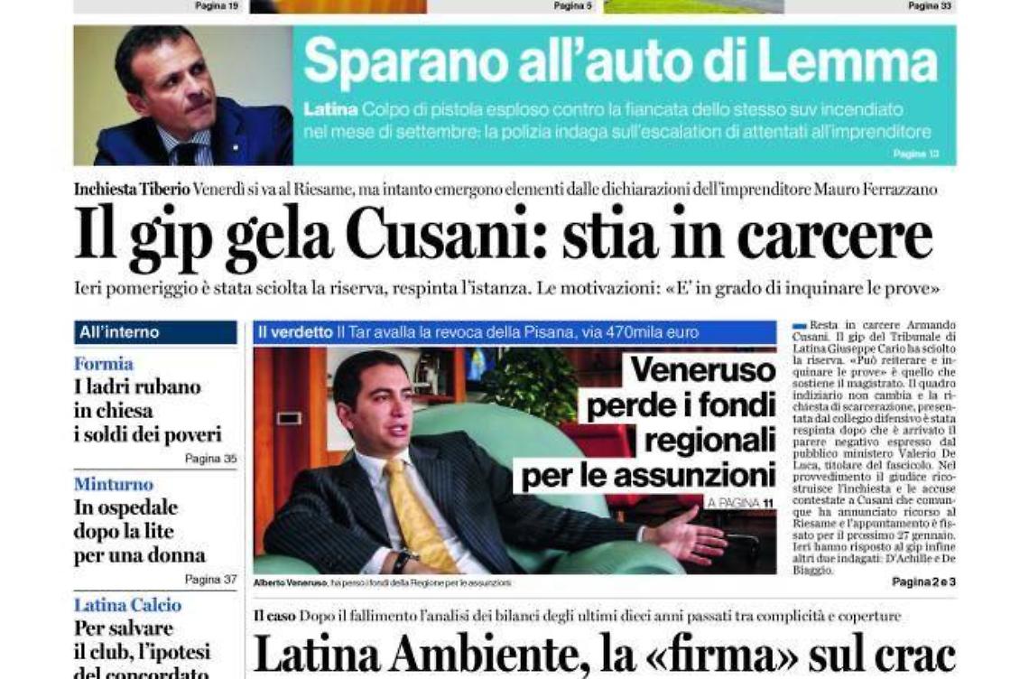 Chiedi al tuo edicolanteLatina Oggi e Il Tempo