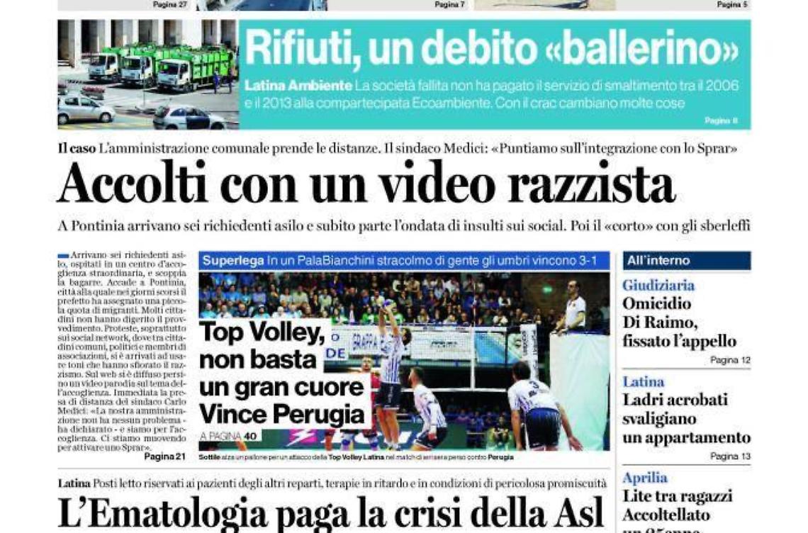 Chiedi al tuo edicolanteLatina Oggi e Il Tempo