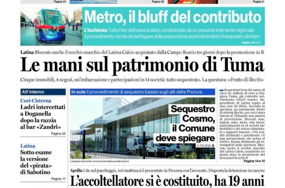 Chiedi al tuo edicolanteLatina Oggi e Il Tempo