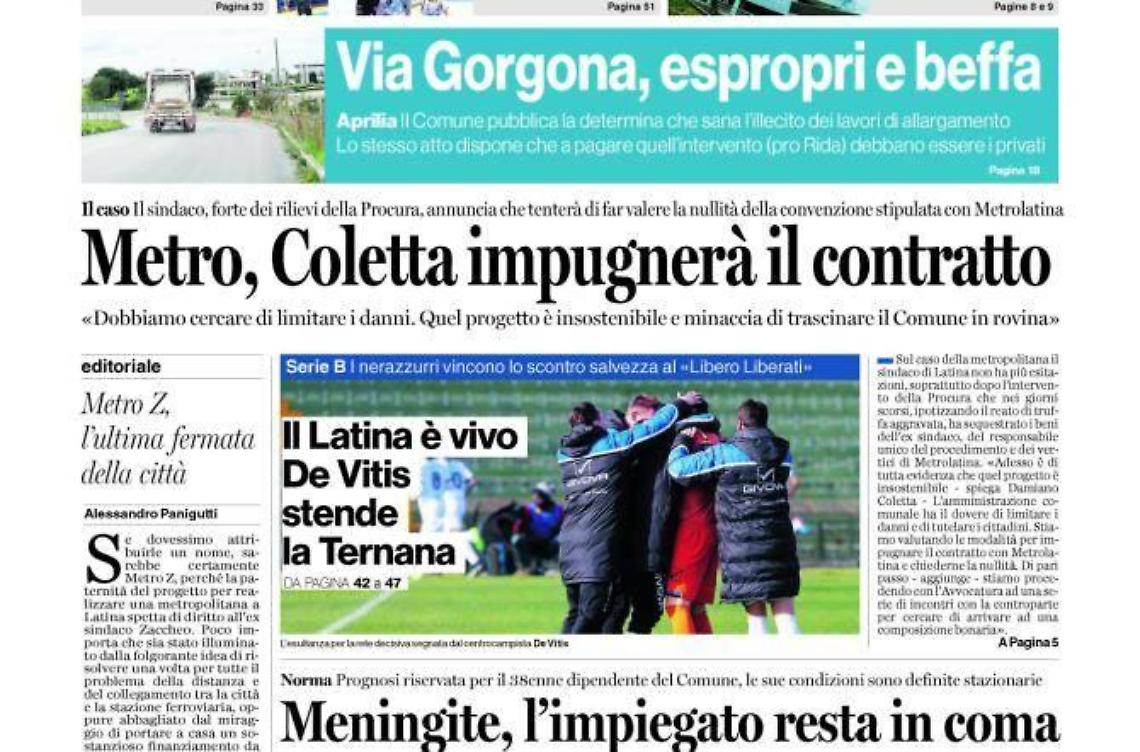 Chiedi al tuo edicolanteLatina Oggi e Il Tempo