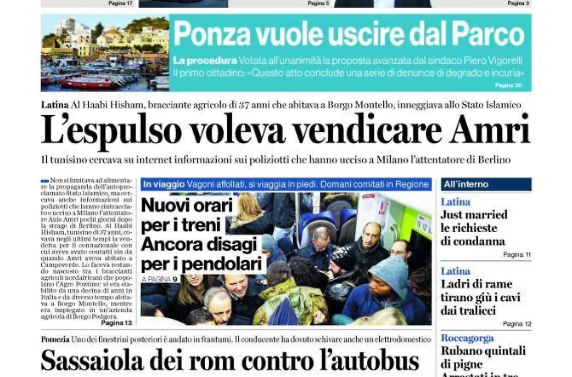 Chiedi al tuo edicolanteLatina Oggi e Il Tempo