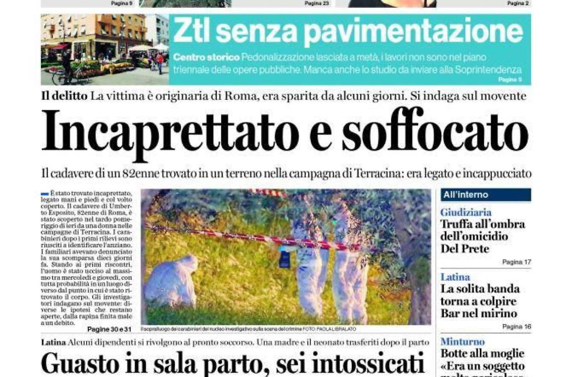 CHIEDI AL TUO EDICOLANTE LATINA OGGI IN ABBINAMENTO CON IL TEMPO