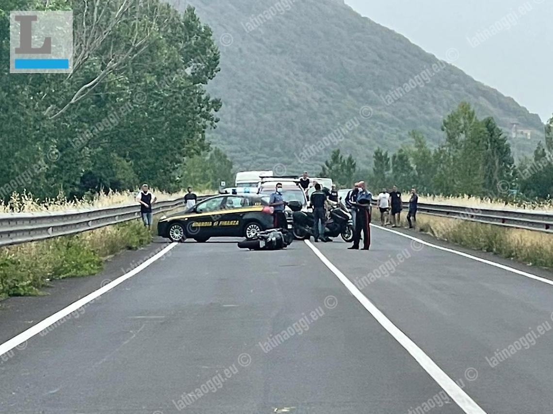 Incidente sulla Frosinone Mare: gravemente ferito un centauro