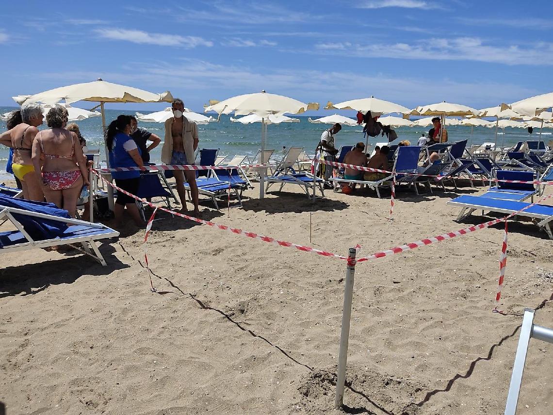 Tartaruga depone le uova tra sdraio e ombrelloni. Scatta il piano salvataggio