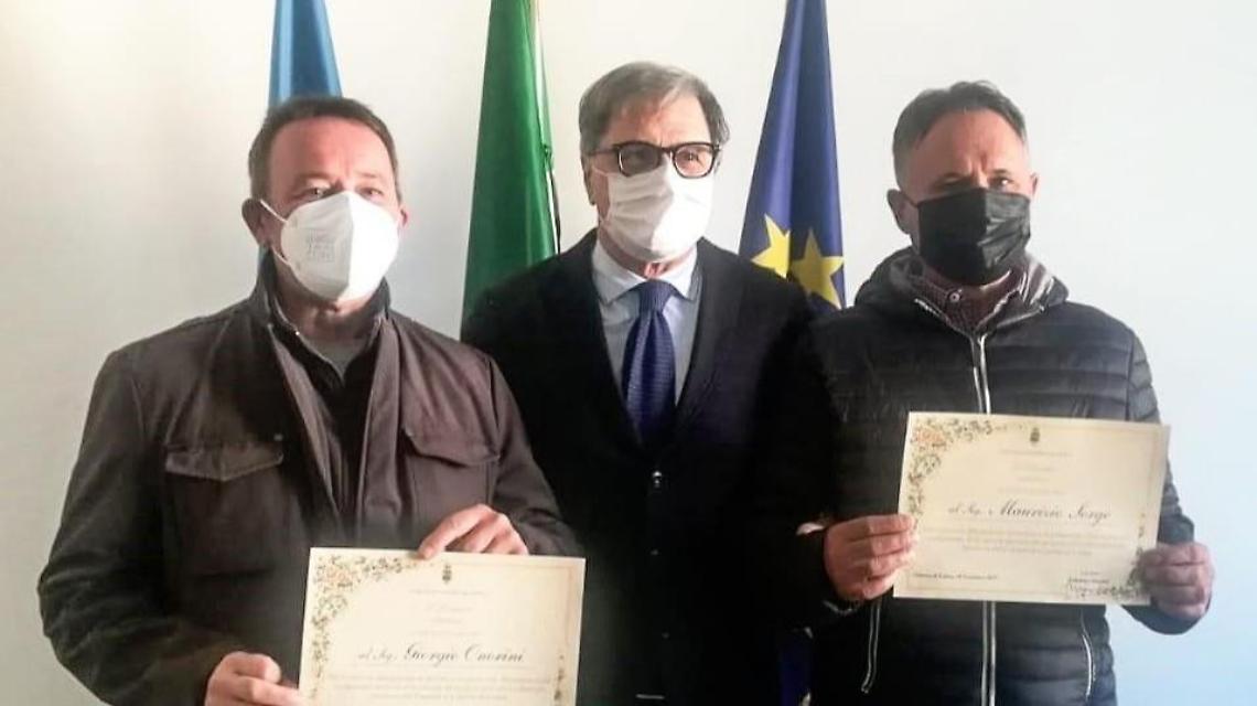 Concluso il progetto Rdc, prestano servizio come volontari: premiati