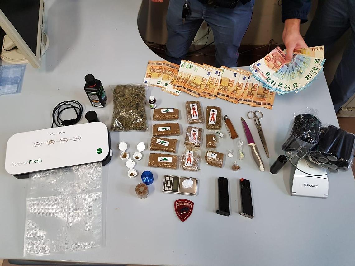 In  casa aveva esplosivo e droga, arriva la condanna a due anni