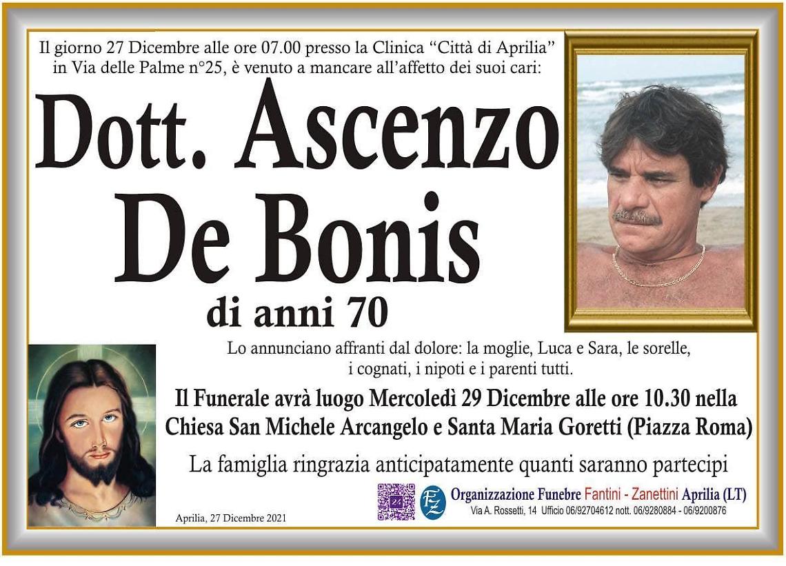 E' morto il dottor Ascenzo De Bonis, noto ortopedico di Aprilia