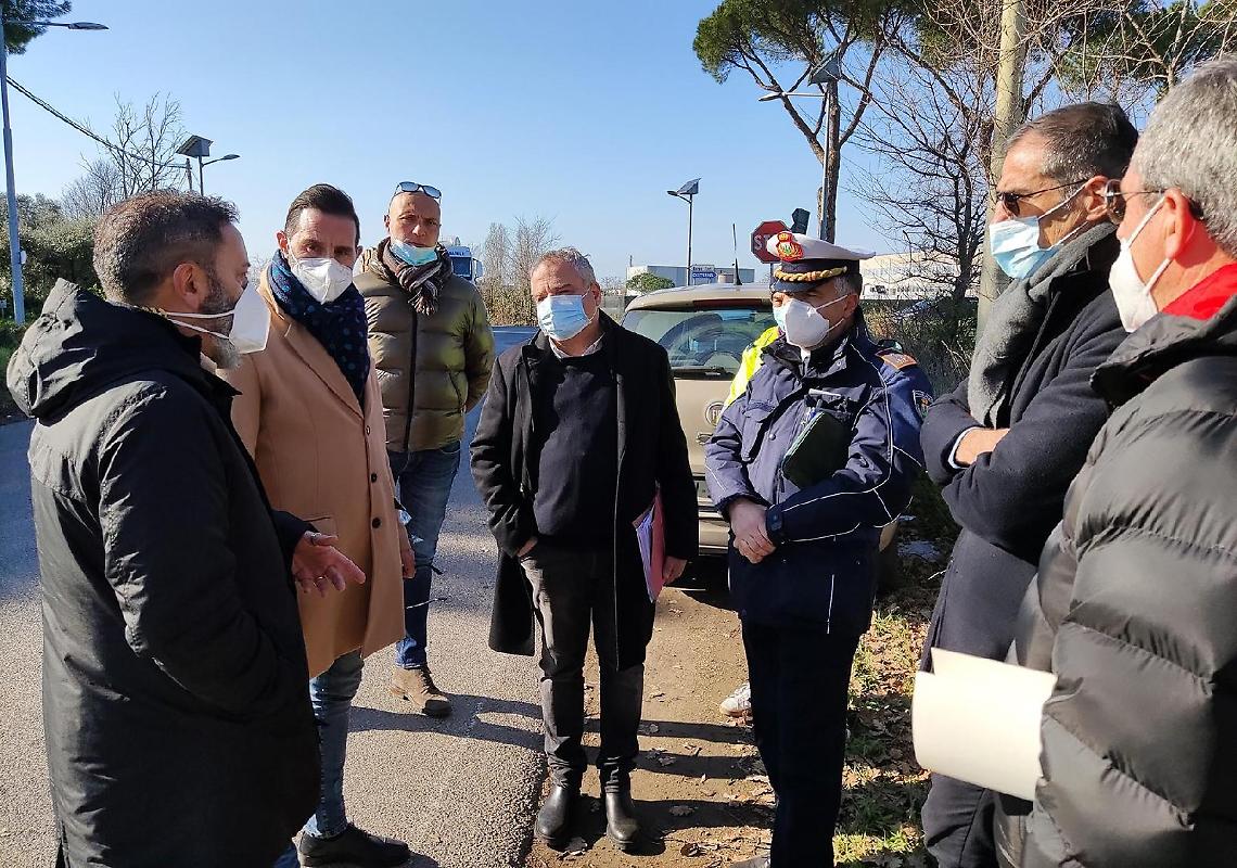Messa in sicurezza di via Ninfina II, incontre e sopralluoghi