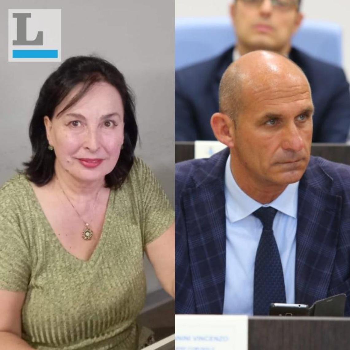 I consiglieri Mariana Iulian e Vincenzo Giovannini