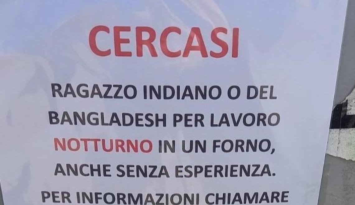 Cercasi lavoratore indiano o del Bangladesh: l'annuncio che fa indignare