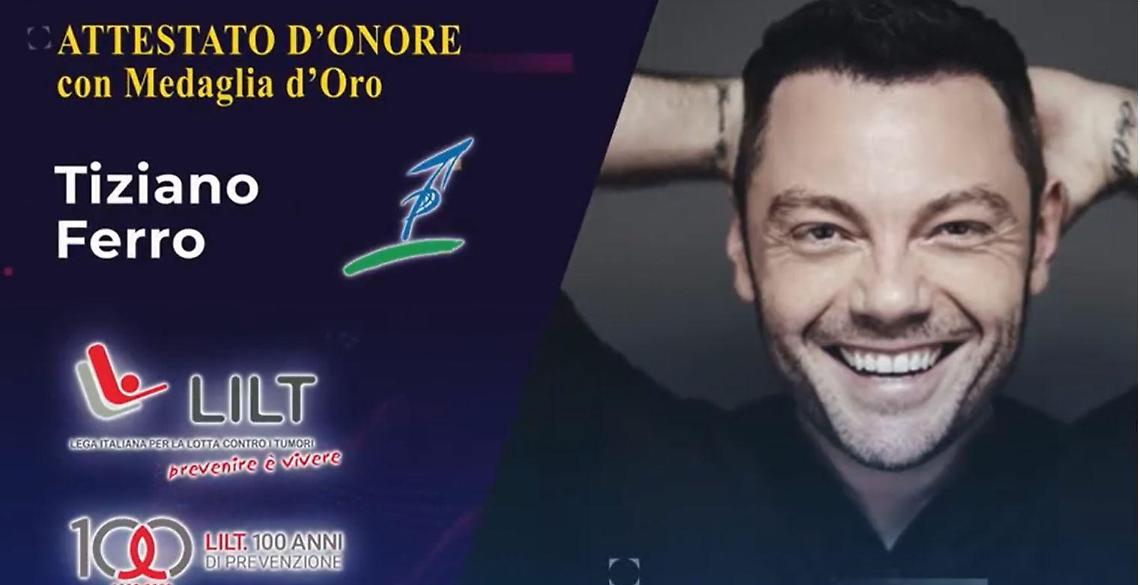 Premio Lilt per la prevenzione dei tumori, c'è anche Tiziano Ferro