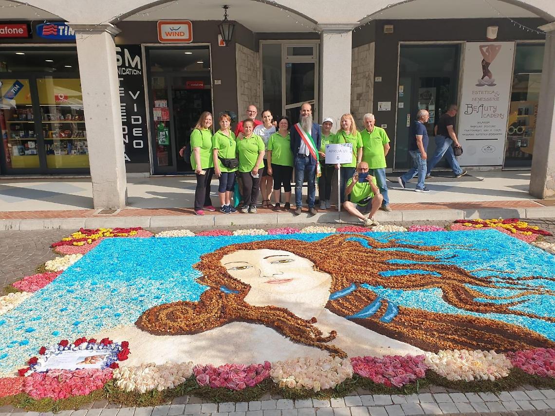 L'infiorata di Aprilia protagonista a “Pietra Ligure in fiore”